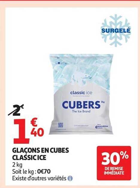 GLAÇONS EN CUBES CLASSIC ICE