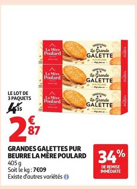GRANDES GALETTES PUR BEURRE LA MÈRE POULARD