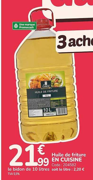 Huile de friture EN CUISINE