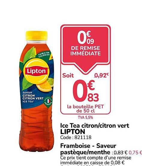 Ice Tea citron/citron vert LIPTON