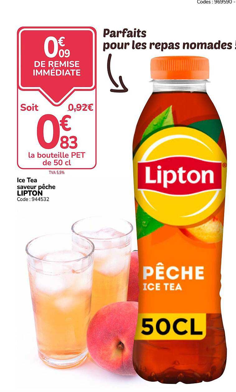 Ice Tea saveur pêche LIPTON