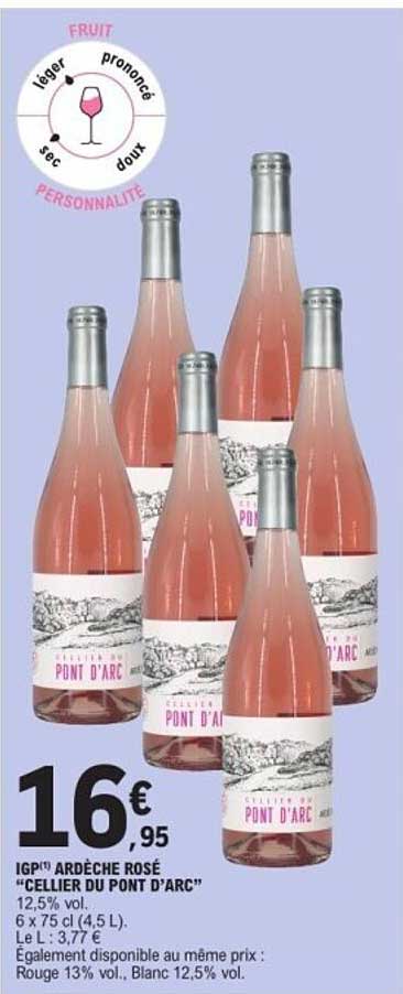 IGP® ARDÈCHE ROSÉ “CELLIER DU PONT D’ARC”
