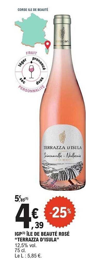 IGP ÎLE DE BEAUTÉ ROSÉ “TERRAZZA D’ISULA”