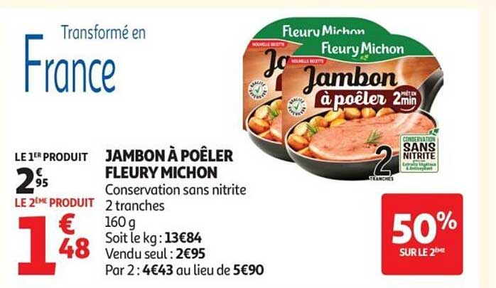 JAMBON À POÊLER FLEURY MICHON