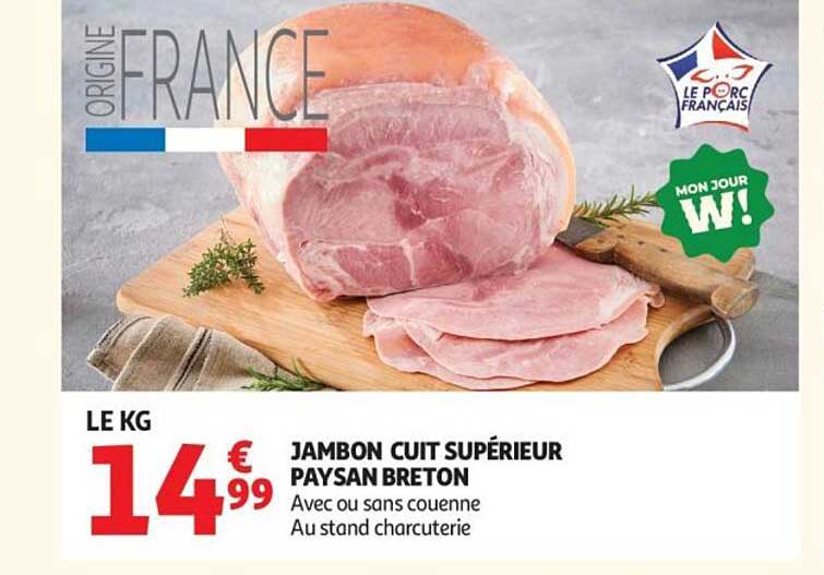 JAMBON CUIT SUPÉRIEUR PAYSAN BRETON