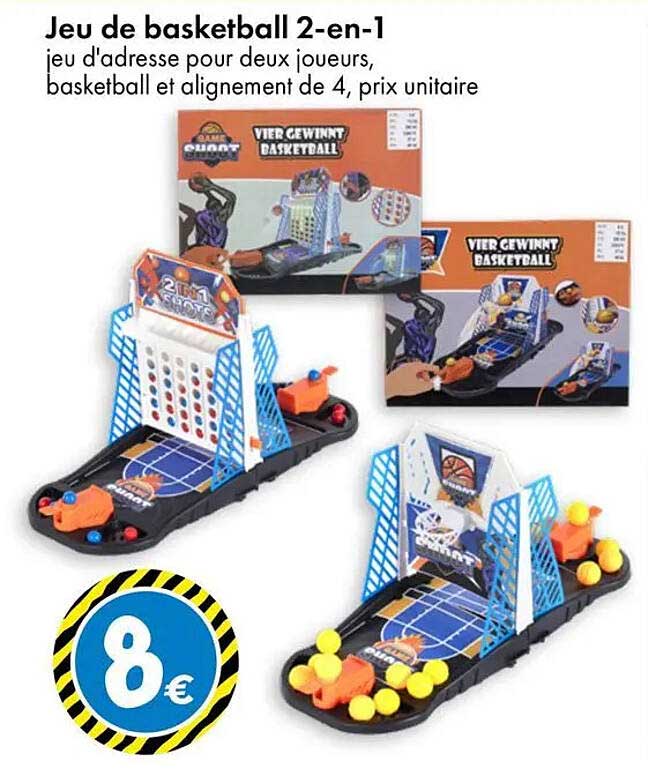 Jeu de basketball 2-en-1