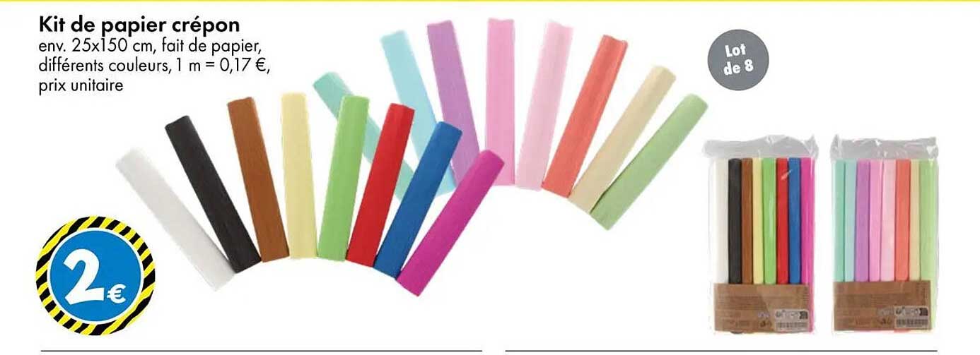 Kit de papier crépon