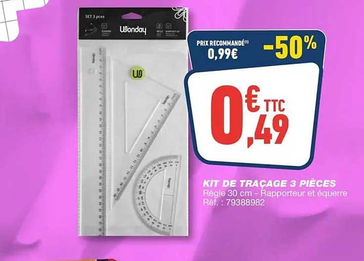 KIT DE TRAÇAGE 3 PIÈCES