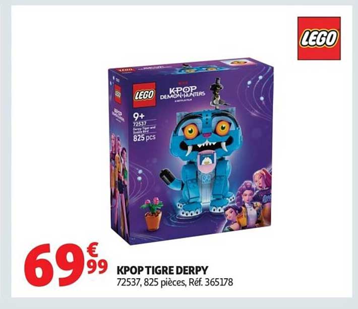 KPOP TIGRE DERPY 72537, 825 pièces, Réf. 365178