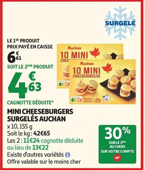 LE 1ER PRODUIT PRIX PAYÉ EN CAISSE SOIT LE 2ÈME PRODUIT CAGNOTTE DÉDUITE*