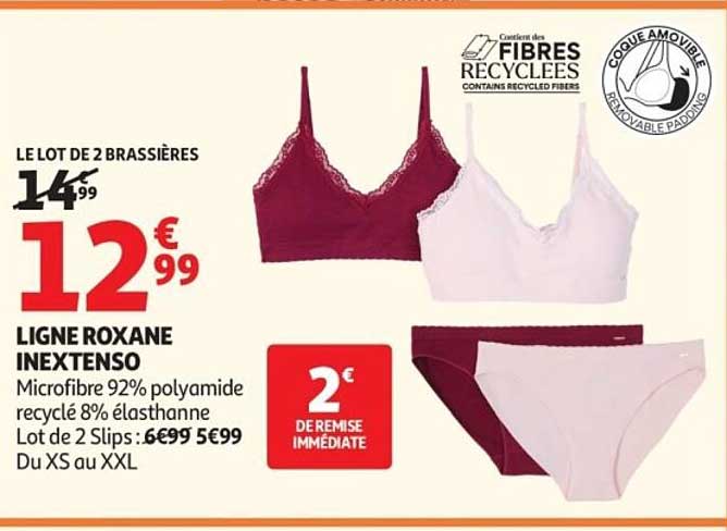 LE LOT DE 2 BRASSIÈRES