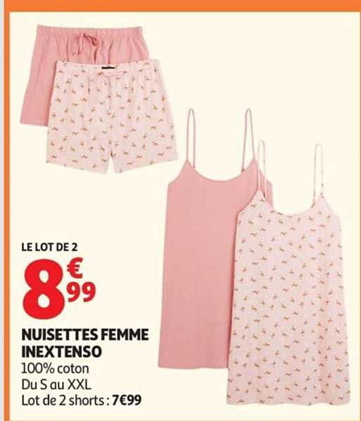 LE LOT DE 2 NUISETTES FEMME INEXTENSO