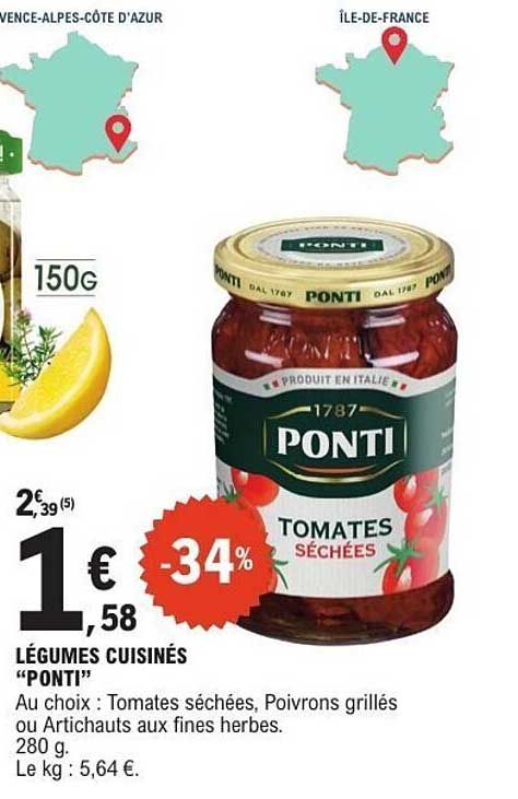 LÉGUMES CUISINÉS “PONTI”