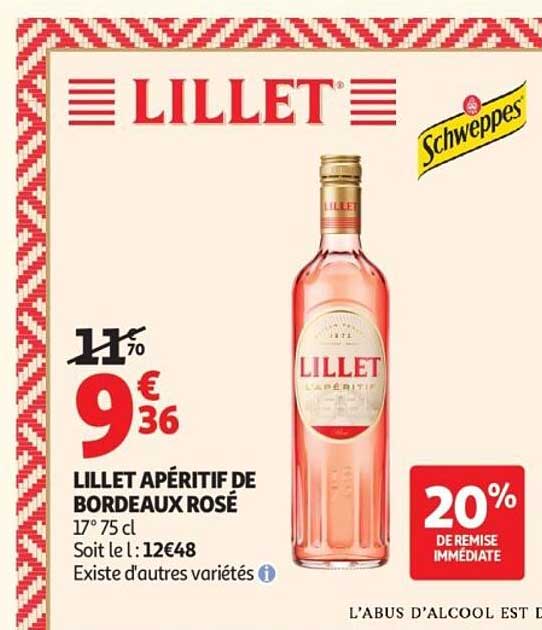 LILLET APÉRITIF DE BORDEAUX ROSÉ