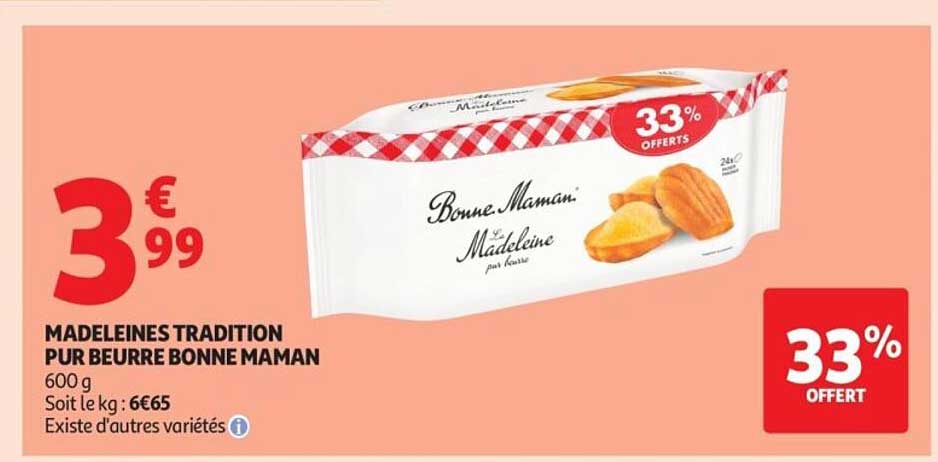 MADELEINES TRADITION PUR BEURRE BONNE MAMAN