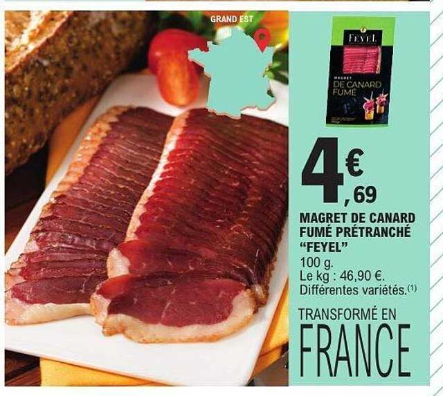 MAGRET DE CANARD FUMÉ PRÉTRANCHÉ “FEYEL”