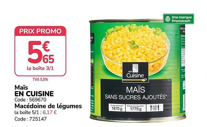 Maïs EN CUISINE Macédoine de légumes