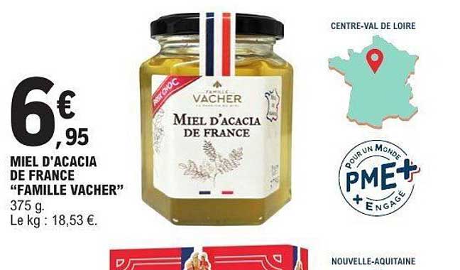 MIEL D'ACACIA DE FRANCE "FAMILLE VACHER"