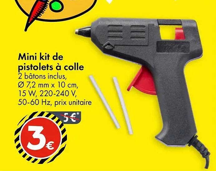 Mini kit de pistolets à colle