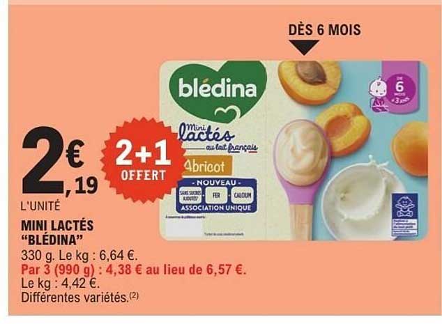 MINI LACTÉS “BLÉDINA”