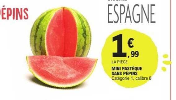 MINI PASTÈQUE SANS PÉPINS