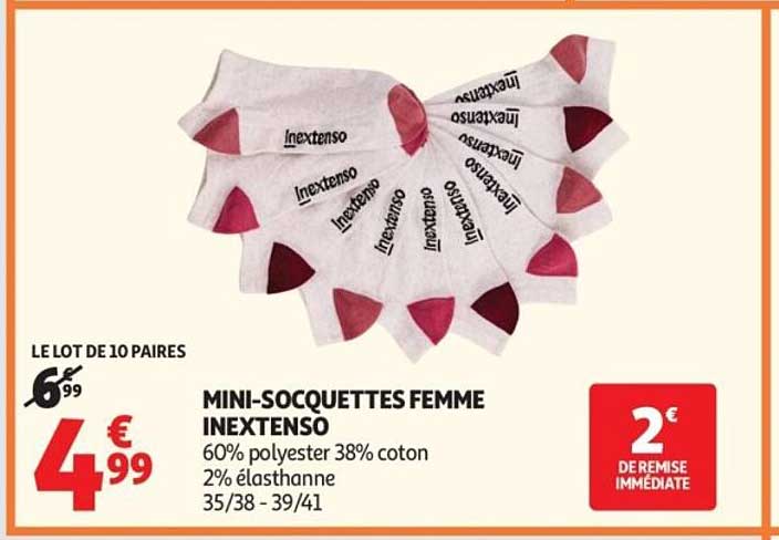 MINI-SOCQUETTES FEMME INEXTENSO