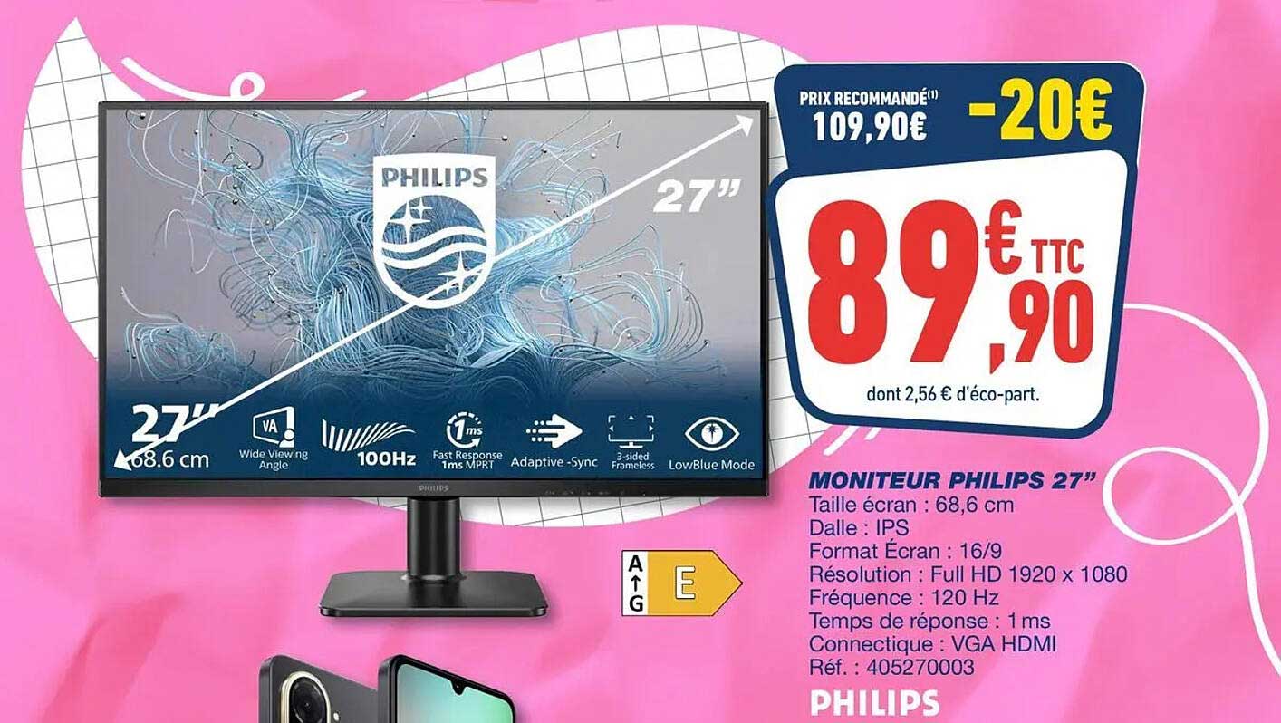 MONITEUR PHILIPS 27"