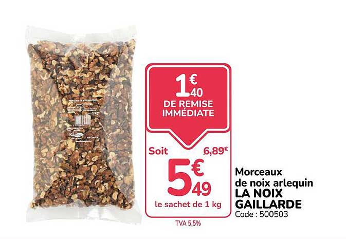 Morceaux de noix arlequin LA NOIX GAILLARDE