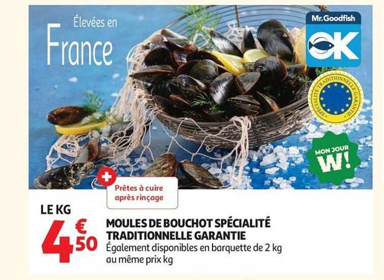 MOULES DE BOUCHOT SPÉCIALITÉ TRADITIONNELLE GARANTIE