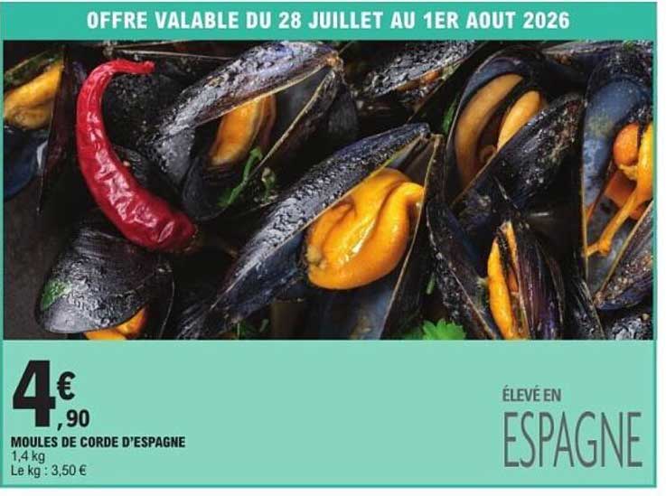 MOULES DE CORDE D’ESPAGNE