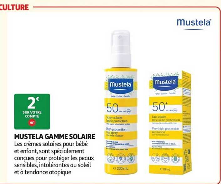MUSTELA GAMME SOLAIRE