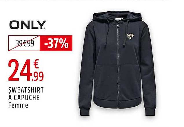 ONLY SWEATSHIRT À CAPUCHE Femme