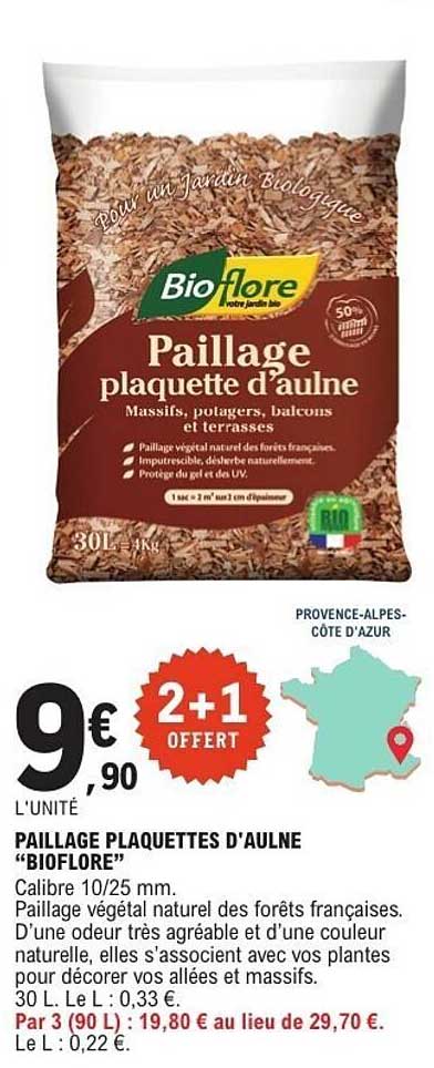 PAILLAGE PLAQUETTES D’AULNE “BIOFLORE”