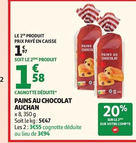 PAINS AU CHOCOLAT AUCHAN