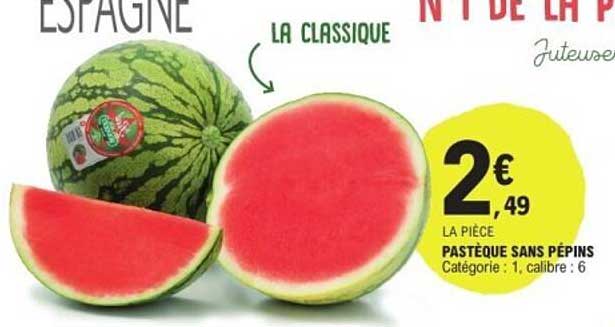 PASTEQUE SANS PEPINS