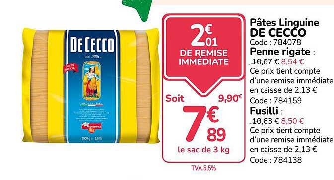 Pâtes Linguine DE CECCO