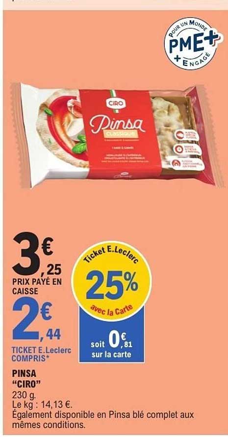 PINSA "CIRO" 230 g