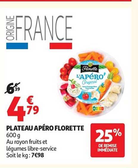 PLATEAU APÉRO FLORETTE