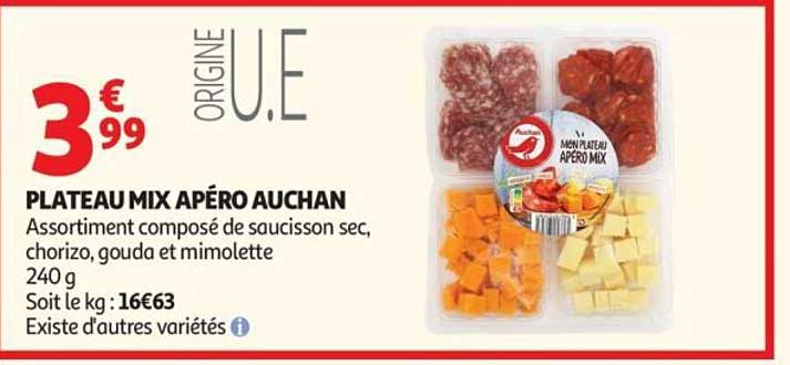 PLATEAU MIX APÉRO AUCHAN