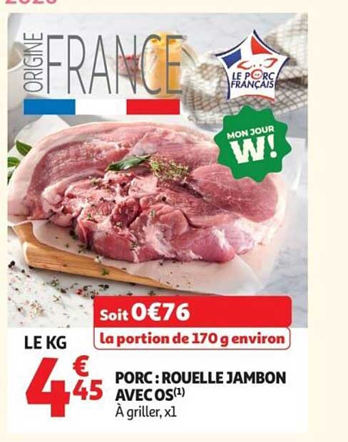 PORC : ROUELLE JAMBON AVEC OS
