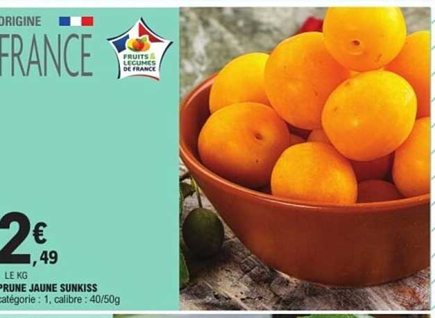 PRUNE JAUNE SUNKISS