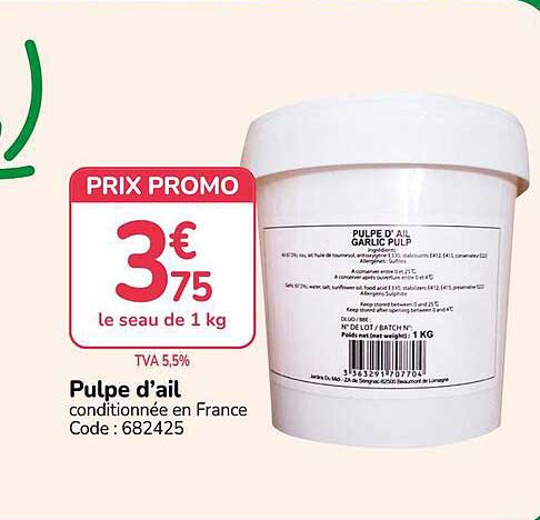 Pulpe d’ail