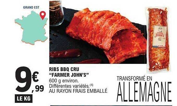 RIBS BBQ CRU “FARMER JOHN’S”