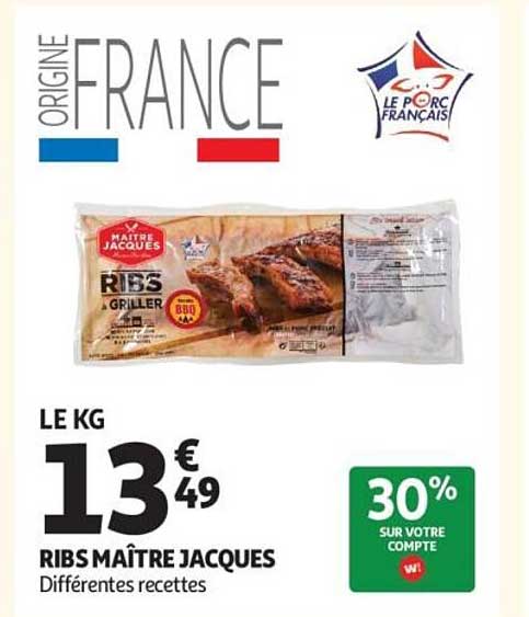 RIBS MAÎTRE JACQUES