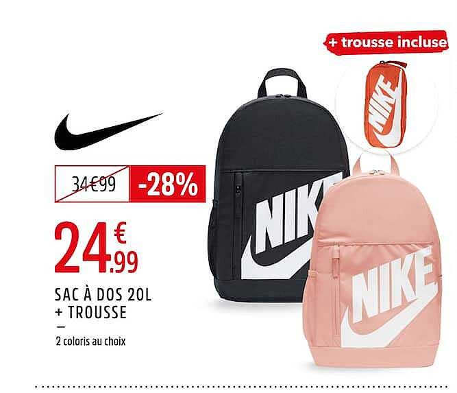 SAC À DOS 20L + TROUSSE