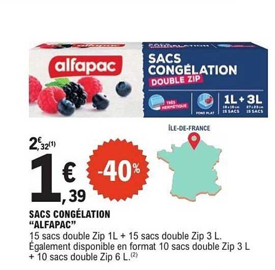 SACS CONGÉLATION “ALFAPAC”