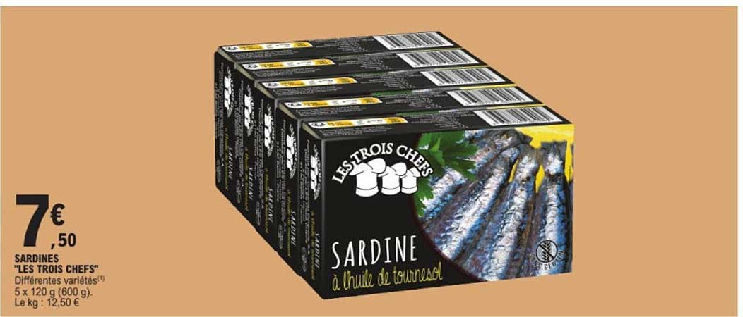 SARDINES "LES TROIS CHEFS"