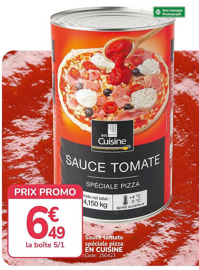 SAUCE TOMATE SPÉCIALE PIZZA EN CUISINE