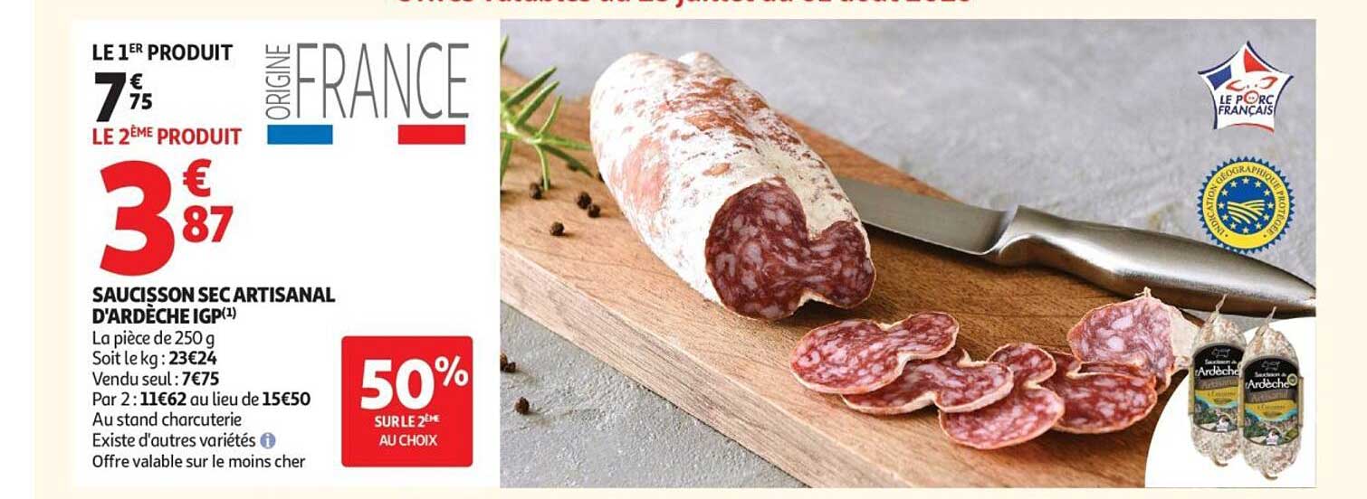 SAUCISSON SEC ARTISANAL D'ARDÈCHE IGP(1)