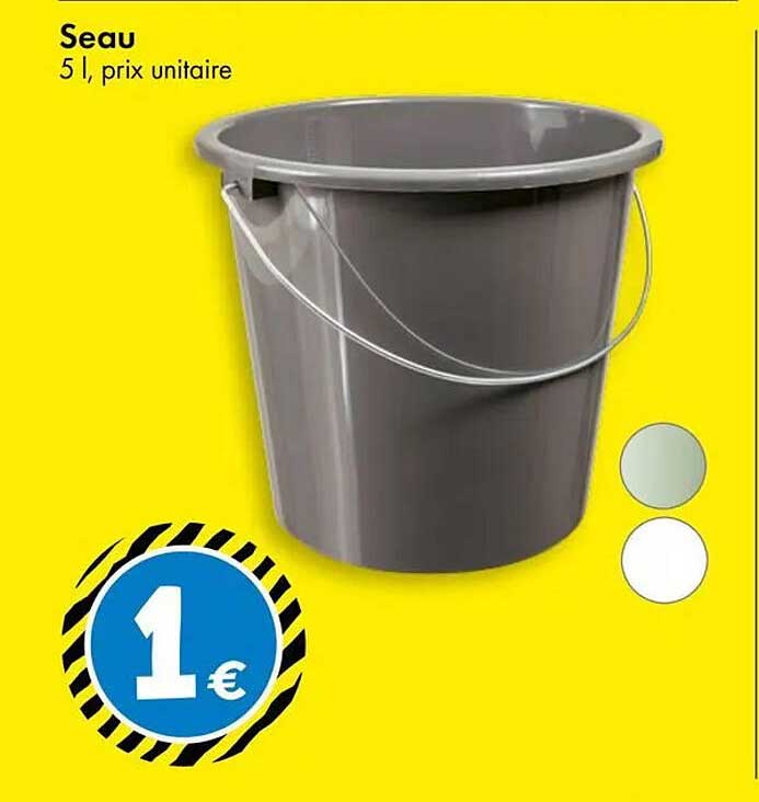 Seau 5 l, prix unitaire